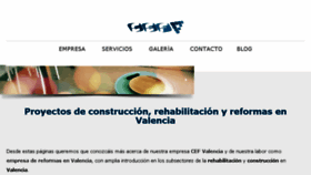 What Cefvalencia.es website looked like in 2018 (5 years ago)