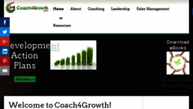 What Coach4growth.com website looked like in 2018 (5 years ago)