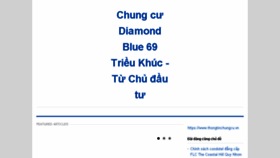 What Chungcudiamond.net website looked like in 2018 (6 years ago)