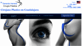 What Cirujanoplasticoguadalajara.mx website looked like in 2018 (5 years ago)