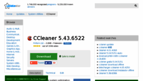 What Ccleaner.updatestar.com website looked like in 2018 (5 years ago)