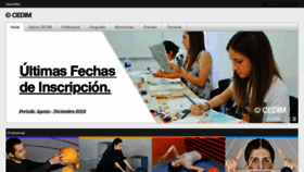 What Cedim.edu.mx website looked like in 2018 (5 years ago)