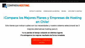What Comparahosting.cl website looked like in 2018 (5 years ago)