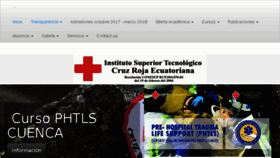 What Cruzrojainstituto.edu.ec website looked like in 2018 (5 years ago)