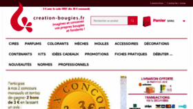What Creation-bougies.fr website looked like in 2018 (5 years ago)
