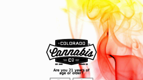 What Coloradocannabiscompany.com website looked like in 2018 (5 years ago)