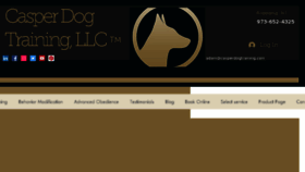 What Casperdogtraining.com website looked like in 2018 (5 years ago)