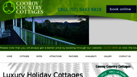 What Cooroycountrycottages.com.au website looked like in 2018 (5 years ago)
