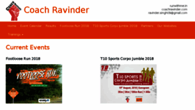 What Coachravinder.com website looked like in 2018 (5 years ago)