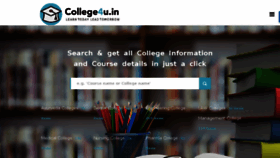 What College4u.in website looked like in 2018 (5 years ago)