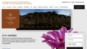 What Canyonsuites.com website looked like in 2018 (7 years ago)