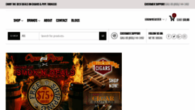 What Cigarandpipes.com website looked like in 2018 (5 years ago)