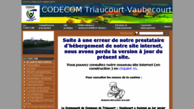 What Cc-triaucourt-vaubecourt.fr website looked like in 2018 (7 years ago)