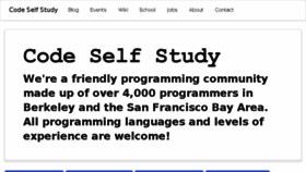 What Codeselfstudy.com website looked like in 2018 (6 years ago)
