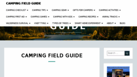 What Camping-field-guide.com website looked like in 2018 (5 years ago)