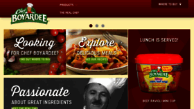 What Chefboyardee.com website looked like in 2018 (5 years ago)