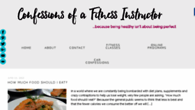 What Confessionsofafitnessinstructor.com website looked like in 2018 (5 years ago)
