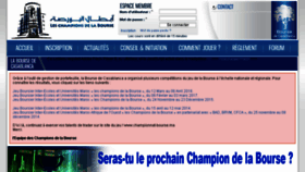 What Championnat-bourse.ma website looked like in 2018 (5 years ago)