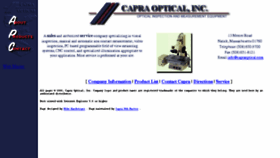 What Capraoptical.com website looked like in 2018 (7 years ago)