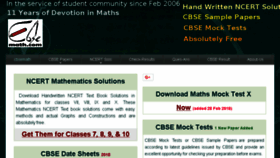 What Cbsemath.com website looked like in 2018 (5 years ago)