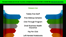 What Clicksiam.com website looked like in 2018 (5 years ago)