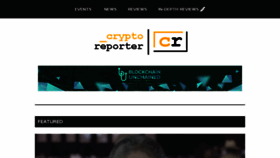 What Crypto-reporter.com website looked like in 2018 (5 years ago)