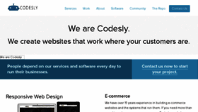 What Codesly.com website looked like in 2018 (5 years ago)