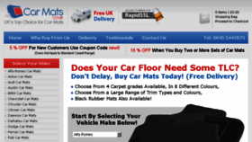 What Carmats.co.uk website looked like in 2018 (5 years ago)