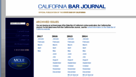 What Calbarjournal.com website looked like in 2018 (5 years ago)