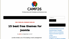 What Camp26.biz website looked like in 2018 (5 years ago)