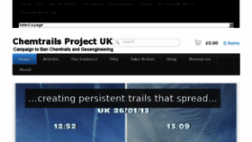 What Chemtrailsprojectuk.com website looked like in 2018 (5 years ago)