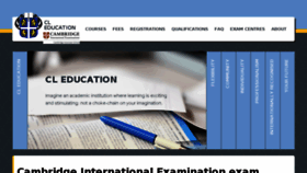 What Cleducation.co.za website looked like in 2018 (5 years ago)
