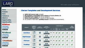 What Clariontemplates.com website looked like in 2018 (6 years ago)