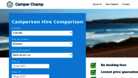What Camperchamp.com.au website looked like in 2018 (5 years ago)