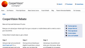 What Coopervision-rebates.com website looked like in 2018 (5 years ago)
