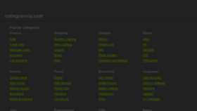 What Callegranvia.com website looked like in 2018 (5 years ago)