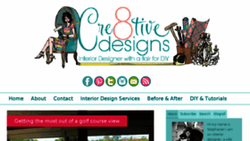 What Cre8tivedesignsinc.com website looked like in 2018 (5 years ago)