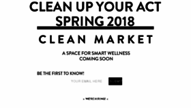 What Cleanmarket.com website looked like in 2018 (5 years ago)