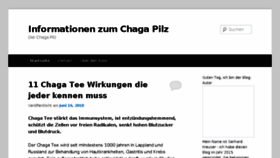 What Chaga-pilz.com website looked like in 2018 (6 years ago)