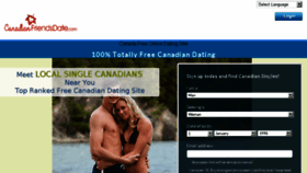What Canadianfriendsdate.com website looked like in 2018 (5 years ago)