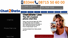 What Chat2date.co.uk website looked like in 2018 (5 years ago)