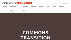 What Commonstransition.org website looked like in 2018 (5 years ago)