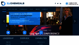 What Cjchemicals.net website looked like in 2018 (5 years ago)