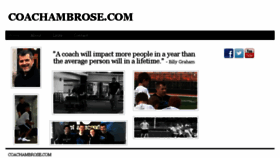 What Coachambrose.com website looked like in 2018 (5 years ago)