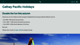 What Cathaypacificholidays.com website looked like in 2018 (5 years ago)