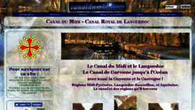 What Canaldumidi.com website looked like in 2018 (5 years ago)