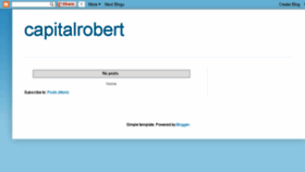 What Capitalrobert.blogspot.com website looked like in 2018 (5 years ago)