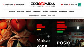What Cirebonmedia.com website looked like in 2018 (5 years ago)