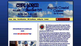 What Cafeloren.com website looked like in 2018 (5 years ago)