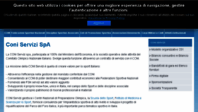 What Coniservizi.coni.it website looked like in 2018 (5 years ago)